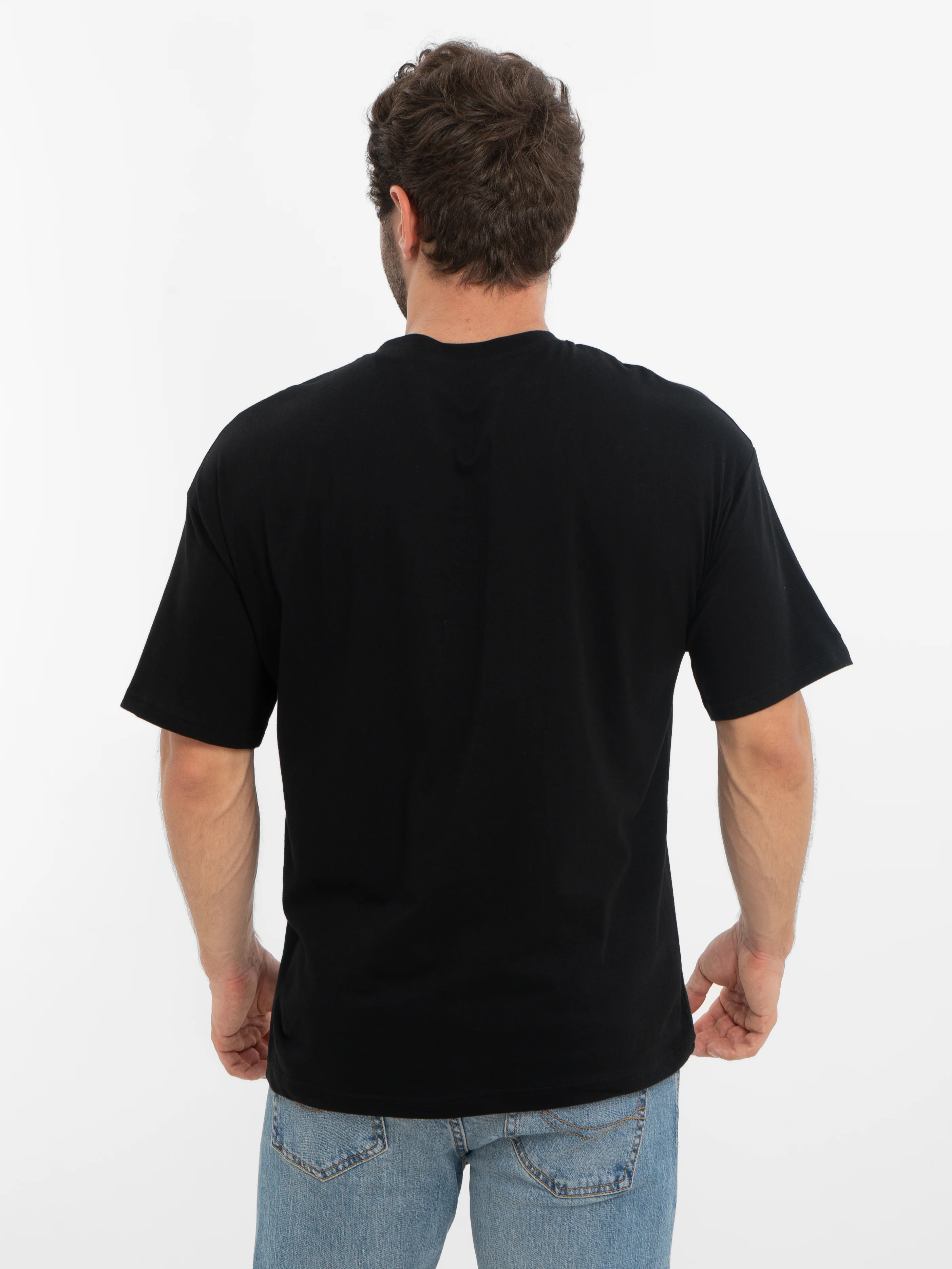 Черный футболка мужская OVERSIZE размер 46-52