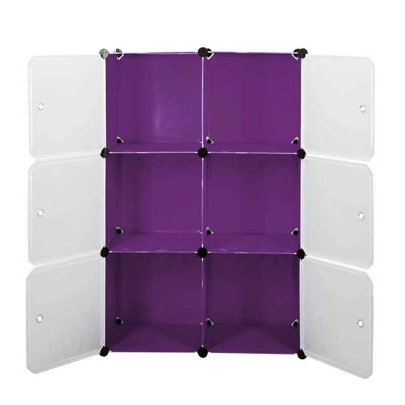 Фиолетовый шкаф Paxwell 2х3
