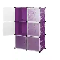 Фиолетовый шкаф Paxwell 2х3