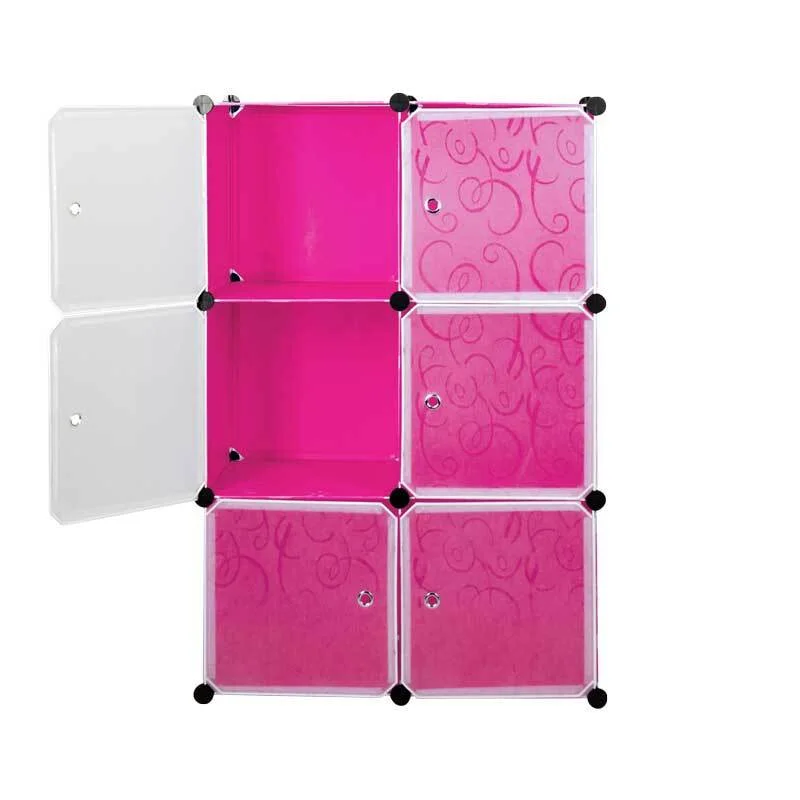 Розовый шкаф Paxwell 2х3