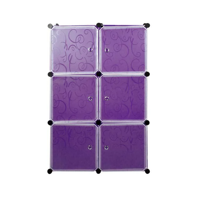 Фиолетовый шкаф Paxwell 2х3