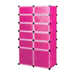 Розовый шкаф Paxwell 2х6