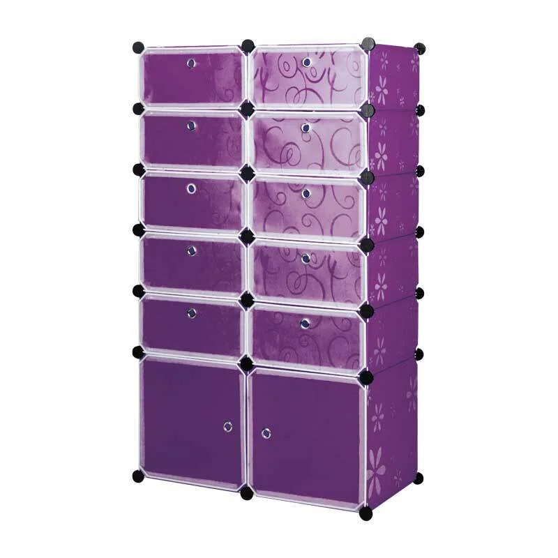 Фиолетовый шкаф Paxwell 2х6