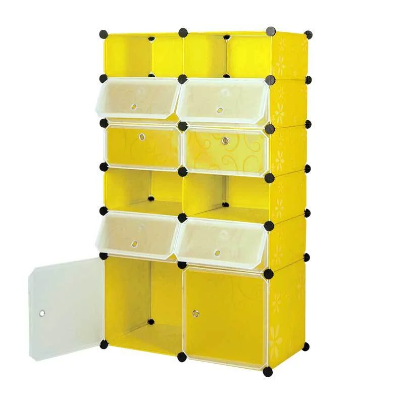 Желтый шкаф Paxwell 2х6