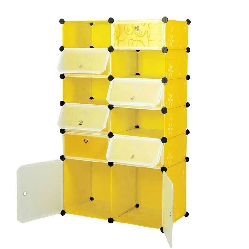 Желтый шкаф Paxwell 2х6