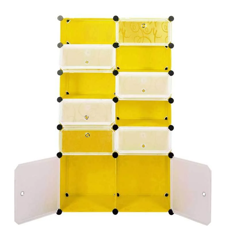 Желтый шкаф Paxwell 2х6