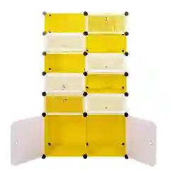 Желтый шкаф Paxwell 2х6