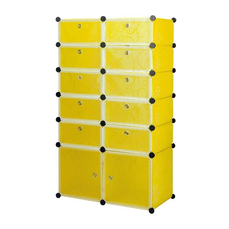 Желтый шкаф Paxwell 2х6