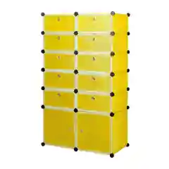 Желтый шкаф Paxwell 2х6