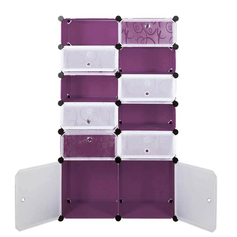 Фиолетовый шкаф Paxwell 2х6