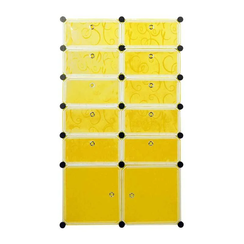 Желтый шкаф Paxwell 2х6
