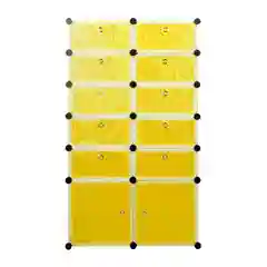 Желтый шкаф Paxwell 2х6