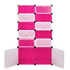 Розовый шкаф Paxwell 2х6