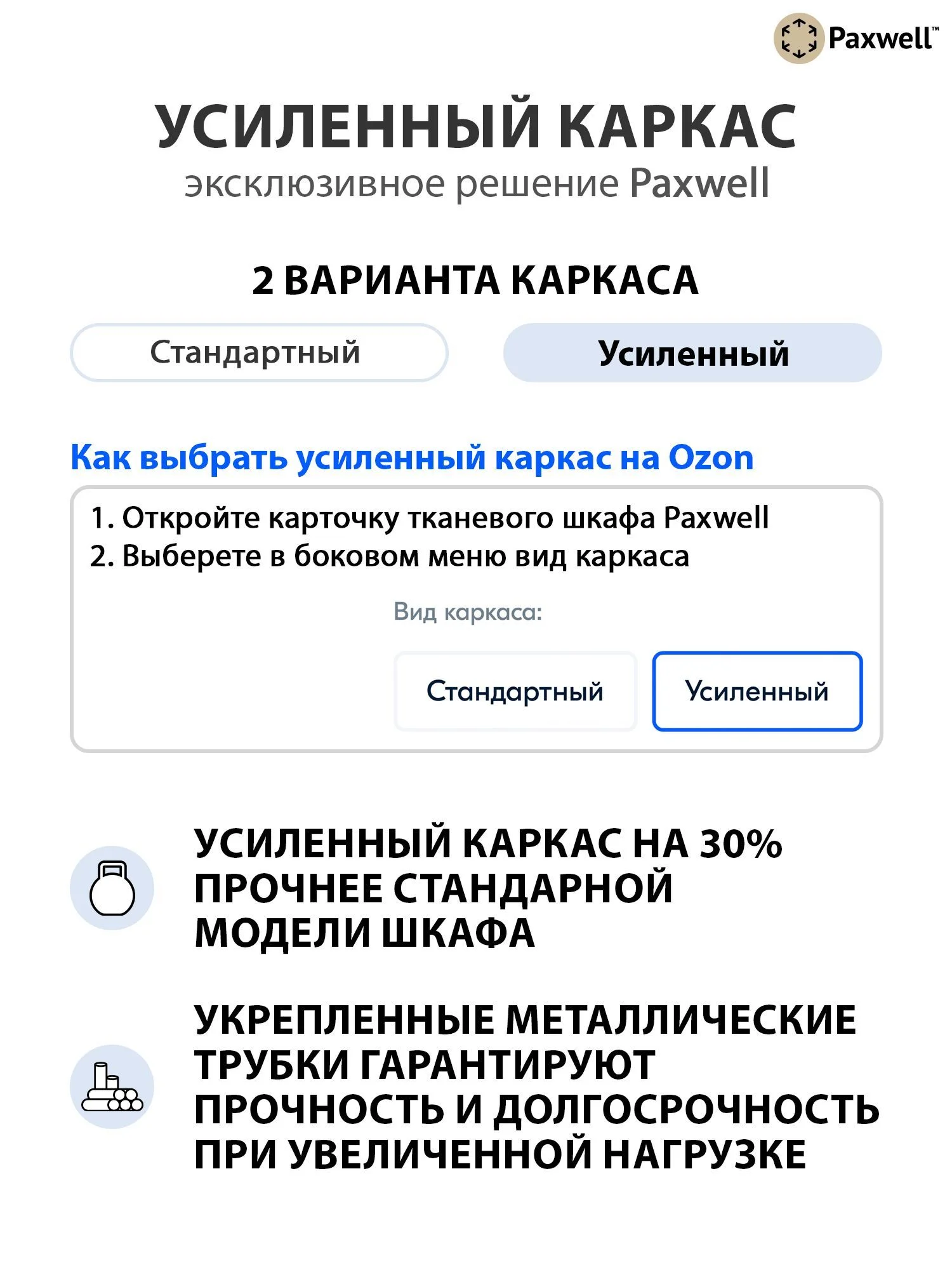 Темно-синий тканевый складной шкаф Paxwell Компакс 2