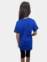 Синий детские однотонные футболки