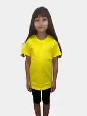 Желтый детские однотонные футболки
