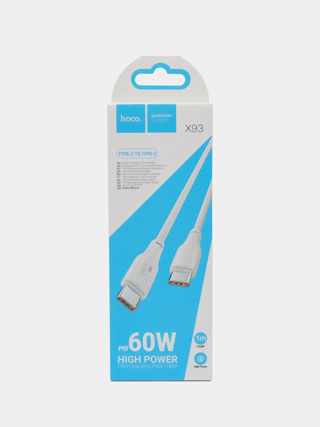 Кабель 60W для быстрой зарядки (Type-C Type-C)