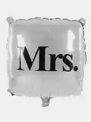Хром фольгированный шар на свадьбу и девичник "Mr./&/Mrs.", 45см