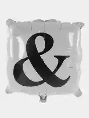 Фольгированный шар на свадьбу и девичник "Mr./&/Mrs.", 45см