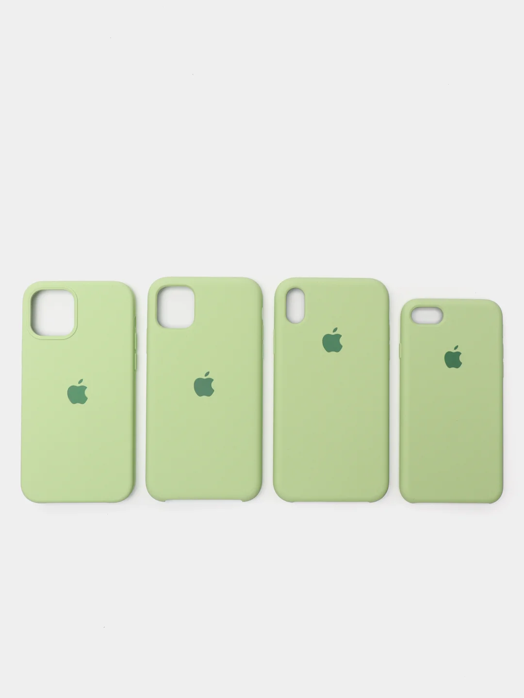 Зеленый чехол на iPhone, Айфон 11, XR, XS, X, 8 Plus, 7 Plus, SE, 6S, Pro Max силиконовый