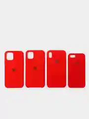 Красный чехол на iPhone, Айфон 11, XR, XS, X, 8 Plus, 7 Plus, SE, 6S, Pro Max силиконовый