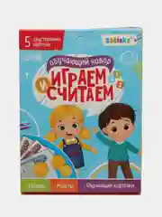 Белый обучающая игра для детей счет и алфавит с магнитными буквами "учимся читать и считать"
