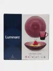 Набор столовой посуды Luminarc, 12 предметов, Луиз Лилак, стекло