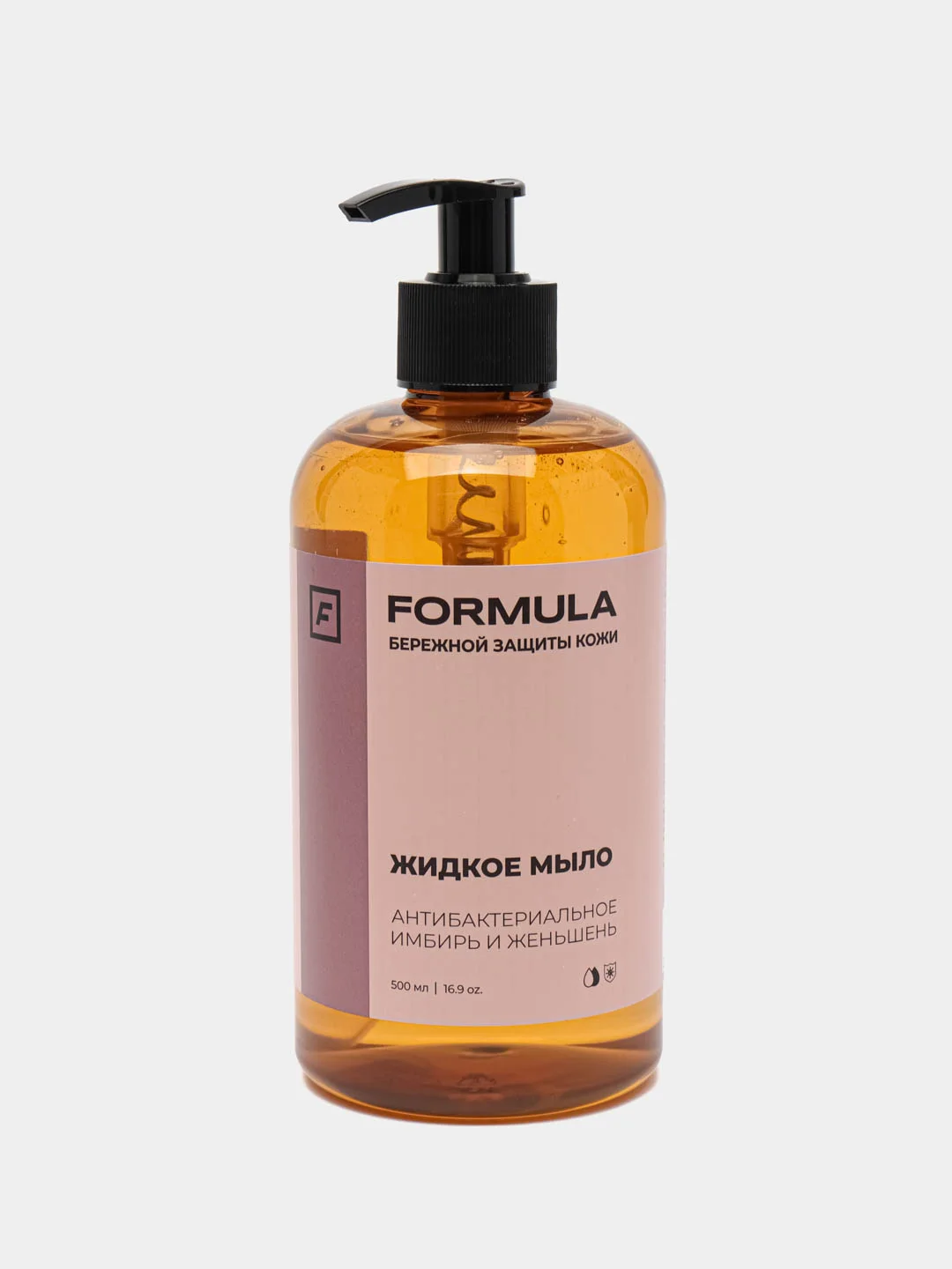 Жидкое мыло антибактериальное "Имбирь и женьшень"  F FORMULA , 500ml