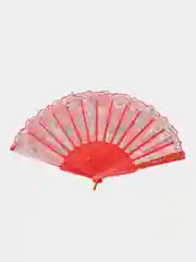 Красный веер складной