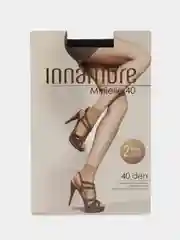 Черный носки эластичные шелковистые прозрачные 40 den Innamore, 2 пары