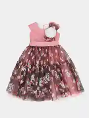 Коралловый бальное платье/Нарядное платье для девочки на выпускной/Пышное платье/Нарядное платье