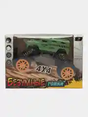 Лесной зеленый машинка детская, игрушка инерционная, Безумные гонки