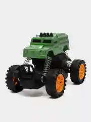 Лесной зеленый машинка детская, игрушка инерционная, Безумные гонки