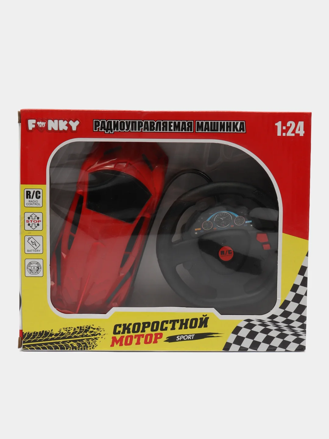 Багровый р/у машина, Скоростной мотор", в ассортименте, ТМ Funky Toys,
