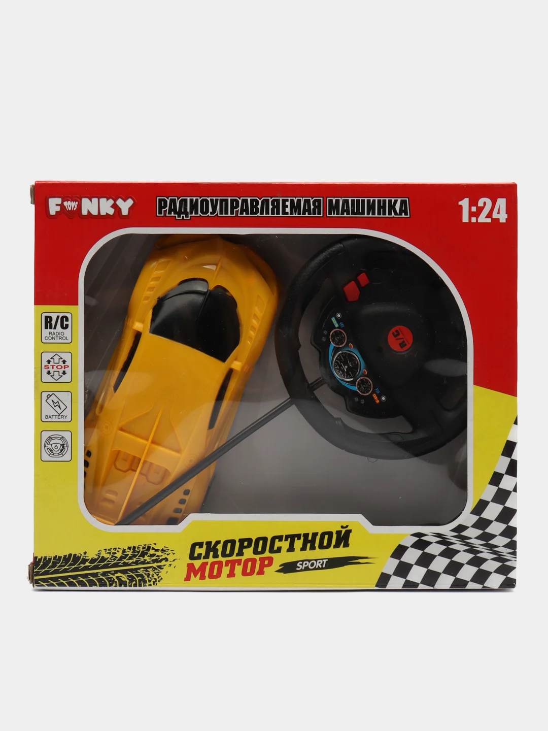 Багровый р/у машина, Скоростной мотор", в ассортименте, ТМ Funky Toys,