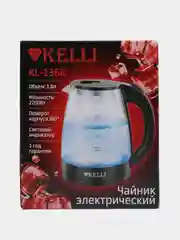 Стеклянный Электрический Чайник. KL-1368. Объем: 1,8л