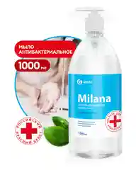 Мыло жидкое Grass Milana, антибактериальное, с дозатором, 1000 мл