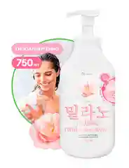Пенка для душа Grass Milana, с экстрактом хлопка и молочными протеинами, 750 мл