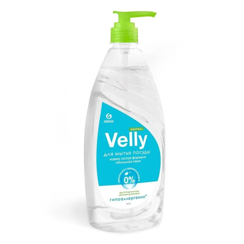 Средство для мытья посуды Grass "Velly Neutral", 1 л