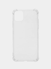 Чехол для iPhone 11 / 11 Pro / 11 Pro Max / Силикон прозрачный / С бортами