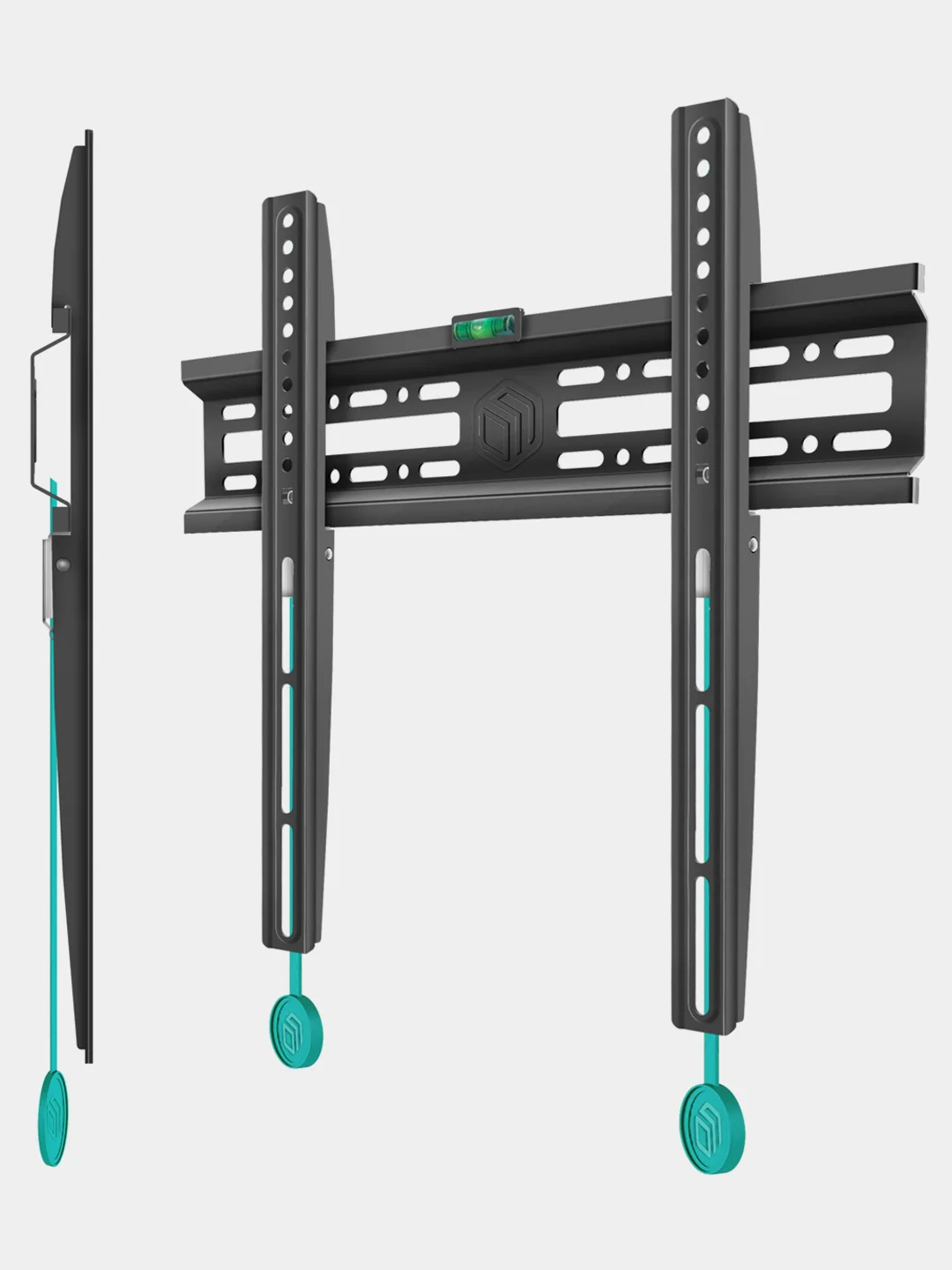 Черный кронштейн для телевизора 32"-65" ONKRON NN24, фиксированный, до 50 кг, черный