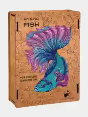 Деревянный фигурный пазл Active Puzzles "Волшебная рыбка", 26х35 см, 197 деталей