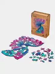Деревянный фигурный пазл Active Puzzles "Волшебная рыбка", 26х35 см, 197 деталей