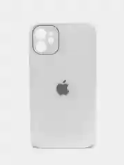 Белый чехол iPhone, Айфон 6, 7, 8, SE, XS, 12, 13, 14 Про Макс, Плюс, Pro Max, Plus стеклянный