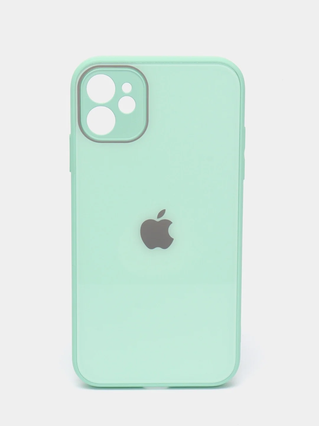 Мятный чехол iPhone, Айфон 6, 7, 8, SE, XS, 12, 13, 14 Про Макс, Плюс, Pro Max, Plus стеклянный