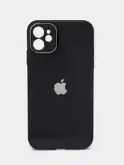 Черный чехол iPhone, Айфон 6, 7, 8, SE, XS, 12, 13, 14 Про Макс, Плюс, Pro Max, Plus стеклянный
