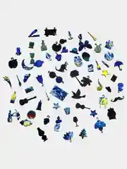 Деревянный фигурный пазл Active Puzzles "Ван Гог. Звёздная ночь", 40х40 см, 458 деталей