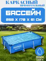 Каркасный бассейн Bestway Steel Pro 56403 259х170х61 см