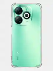 Прозрачный противоударный чехол для Infinix Smart 8/ 8 Plus силиконовый BROSCORP с усиленными углами