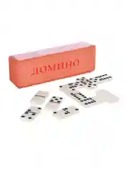Домино пластик, в пластиковом пенале 17,8х5,8 см